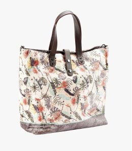 HAPPY MAEVA Viscose, cotton, leather bag for Women 37 x 32 x 15 CM - 1