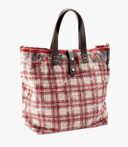 HAPPY NAT Women's Viscose, Cotton, Leather Bag 37 x 32 x 15 CM - 1