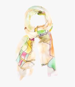 GAELLE Silk Modal Scarf for Women 100 x 180 CM - 3