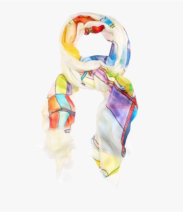 GAELLE Silk Modal Scarf for Women 100 x 180 CM - 5