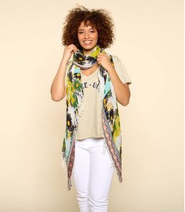 IRIS Women's Cotton Scarf 100 x 200 CM - 1