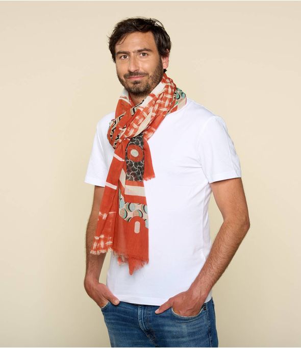 DALLAS Men's Cotton Scarf 100 x 200 CM - 1