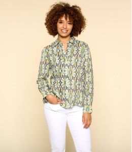 BONI BOHO BLUE Women's Modal Shirt - 1