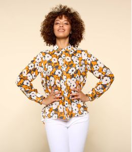 FRAN AZALÉ ORANGE Women's Modal Shirt - 1