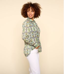 FRAN BOHO BLUE Modal Shirt for Women - 2