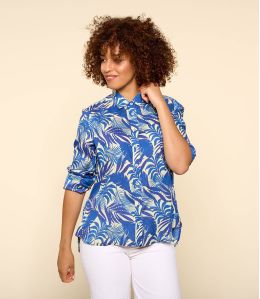 FRAN THAÏS INDIGO Women's Modal Shirt - 1