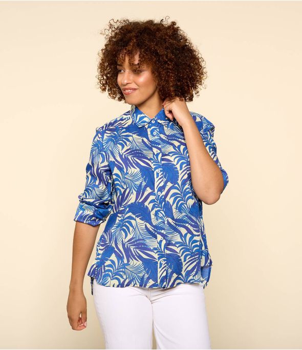 FRAN THAÏS INDIGO Women's Modal Shirt - 1