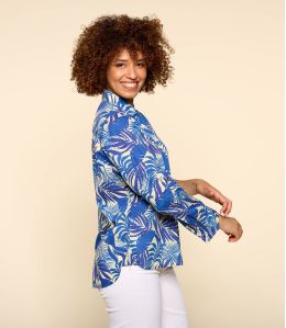 FRAN THAÏS INDIGO Women's Modal Shirt - 2