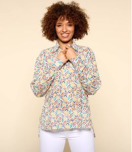 COSY MAYA MULTI Women's Cotton Shirt - 1