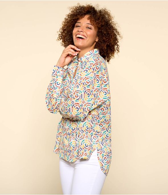 COSY MAYA MULTI Women's Cotton Shirt - 1