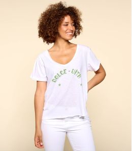 VITA WHITE A organic cotton t-shirt for Women - 1