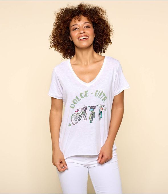 VITA WHITE M-E Organic Cotton T-Shirt for Women - 1