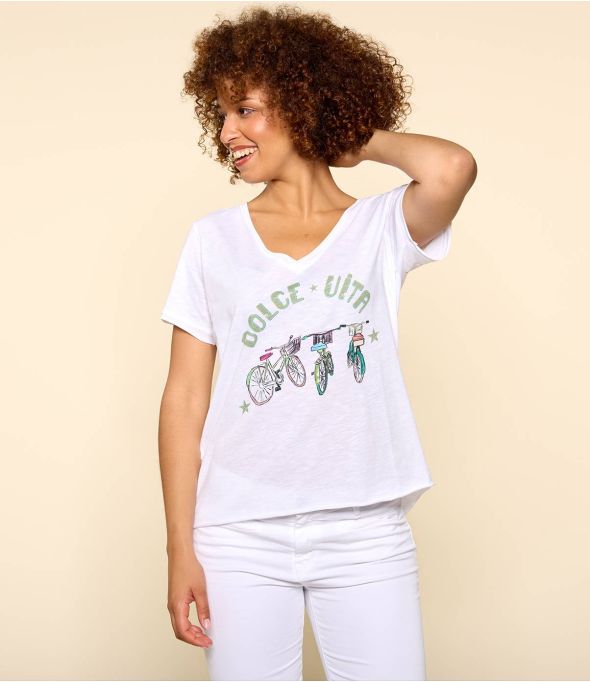 VITA WHITE M-E Organic Cotton T-Shirt for Women - 1