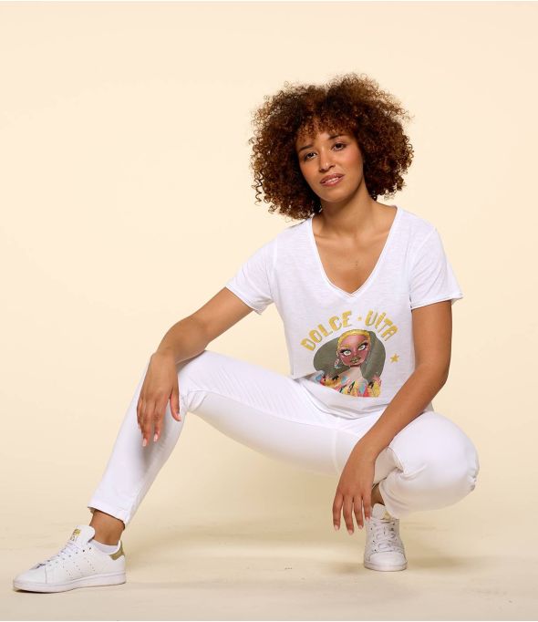 VITA WHITE M-I Organic Cotton T-Shirt for Women - 1