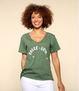 VITA KHAKI A Women's Organic Cotton T-Shirt - 1