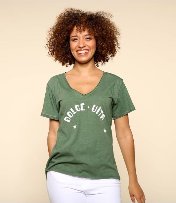 VITA KHAKI A Women's Organic Cotton T-Shirt - 1