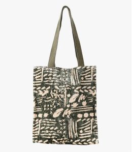 CARRY VELVET KHAKI Viscose, Cotton Bag for Women 35 x 33 x 10 cm - 1