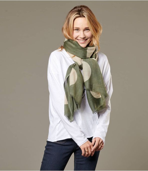 FLAVY Women's Silk Wool Scarf 100 x 200 CM - 1