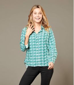 FRAN KARO CANARD Viscose Shirt for Women - 1