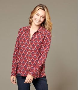 FRAN PAON CARMINE Viscose Shirt for Women - 1