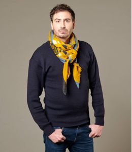 HUGO Men's Wool Scarf 80 x 200 cm - 1