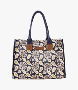 POP VELVET ADELIE Viscose, Cotton, Leather Bag for Women 40 x 30 x 15 cm - 1