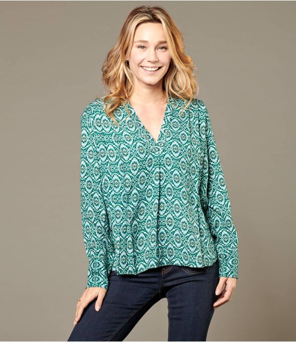 SARA KALEI DUCK Viscose Blouse for Women - 1