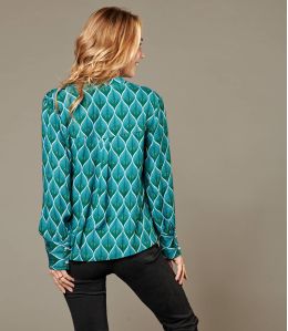 SARA PEACOCK DUCK Viscose Blouse for Women - 2