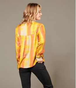 SARA PIANO YELLOW Viscose Blouse for Women - 2