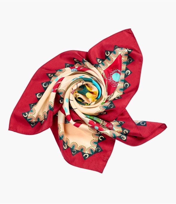 TIFEN Women's Silk Bandana 65 x 65 cm - 1