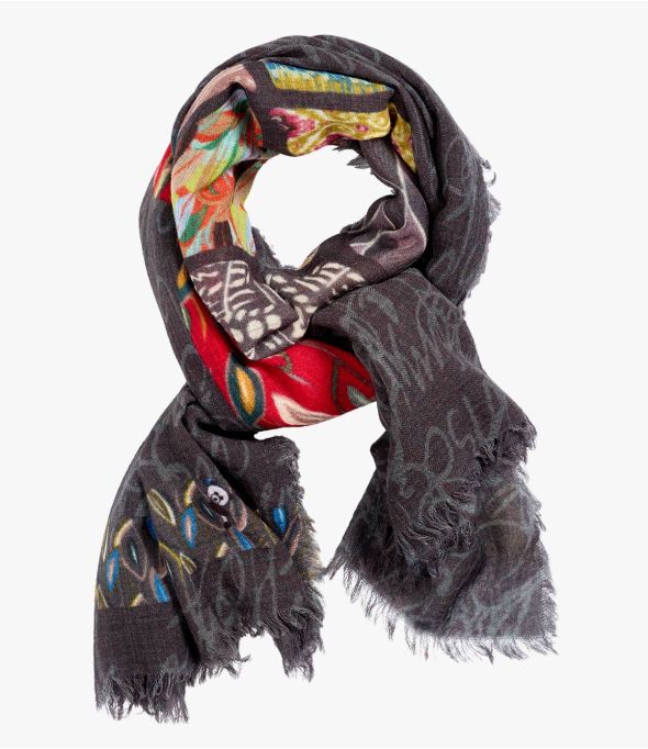 CARMEN Women's Wool, Nylon Scarf 100 x 190 cm - 4