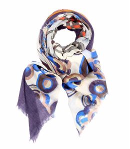 CASSY Wool, Nylon Scarf for Women 100 x 190 cm - 4