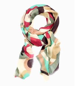 FRIDA Women's Silk Wool Scarf 100 x 200 cm - 8