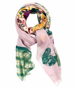 GINETE Wool, silk scarf for Women 70 x 190 cm - 8