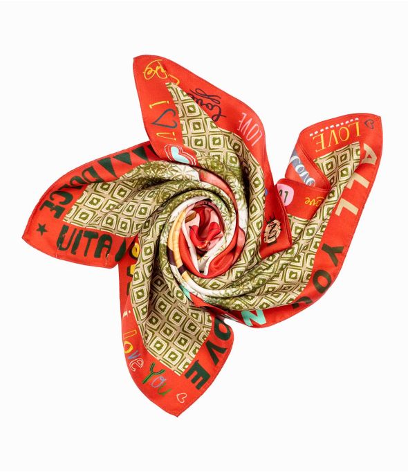 TERESA Silk Bandana for Women 65 x 65 cm - 7