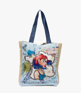 CARRY CIEL in Cotton for Women 30X35X6CM - 1