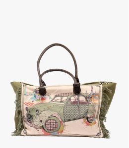 CRUISE 2CV in Cotton, Silk for Women 40x30x15cm - 1