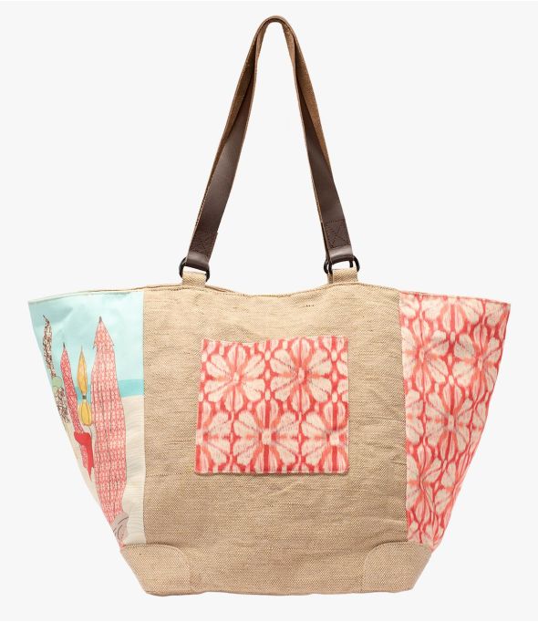 HANNA Jute, Cotton, Polyester TOTE for Women 30x35x30cm - 1