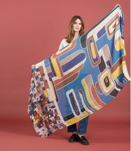 ENZA Wool, Silk Scarf - 6