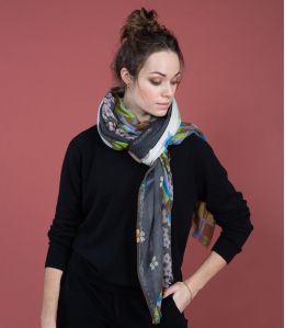 KANDY Wool Scarf, Lurex - 1