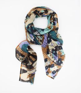 KAREN Wool Scarf, Lurex - 3