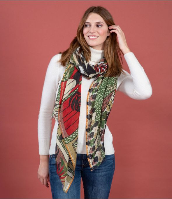 KAREN Wool Scarf, Lurex - 13