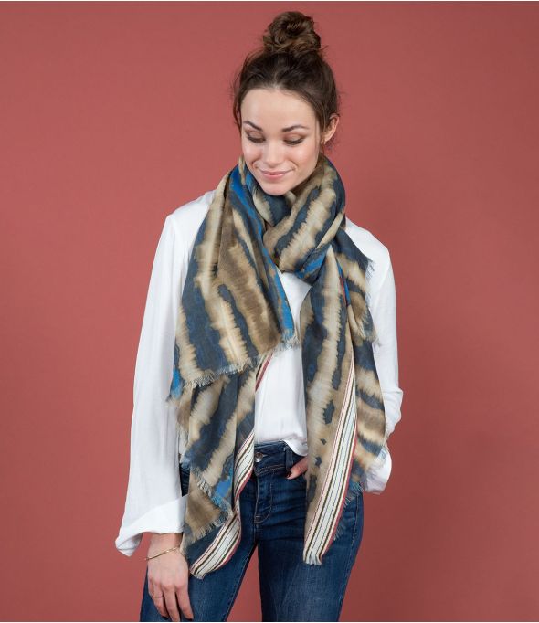 LUCE Wool Scarf, Cotton - 1