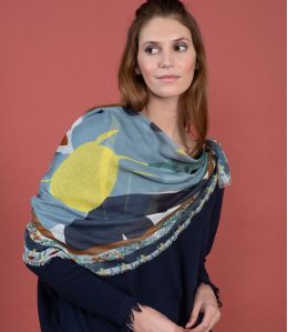 PAOLA Large square in Modal, Cashmere - 5