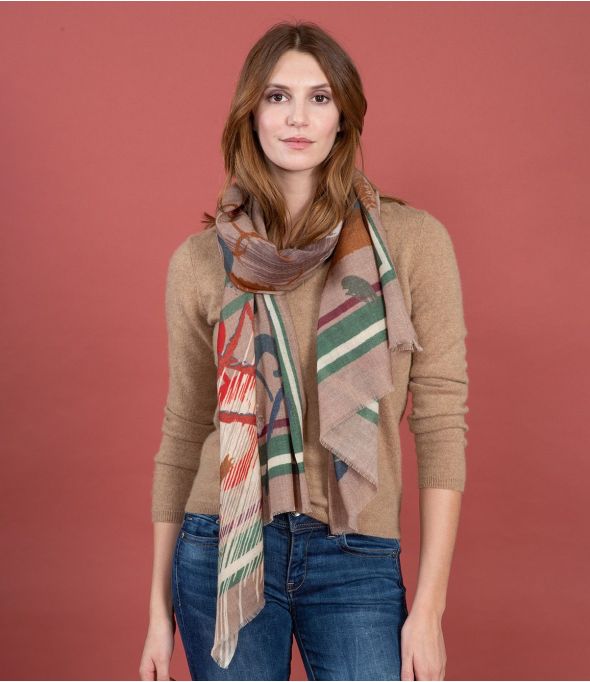 FOLK Wool, Silk Scarf - 7