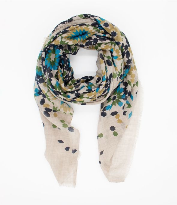 GALA Wool, Silk Scarf - 1