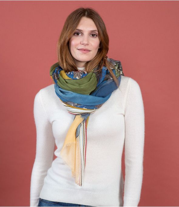 TAIGA Wool Scarf, Cotton - 1