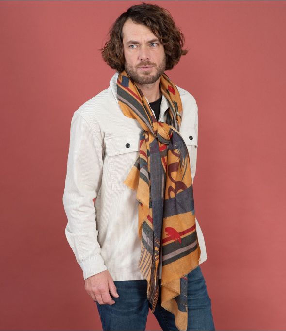 FOLK Wool, Silk Scarf - 10