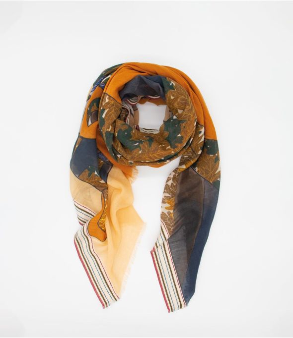 TAIGA Wool Scarf, Cotton - 1