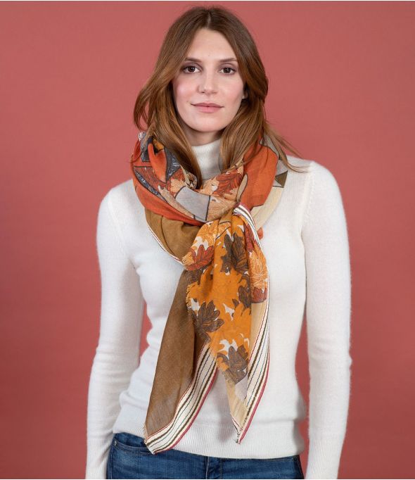 TAIGA Wool Scarf, Cotton - 7